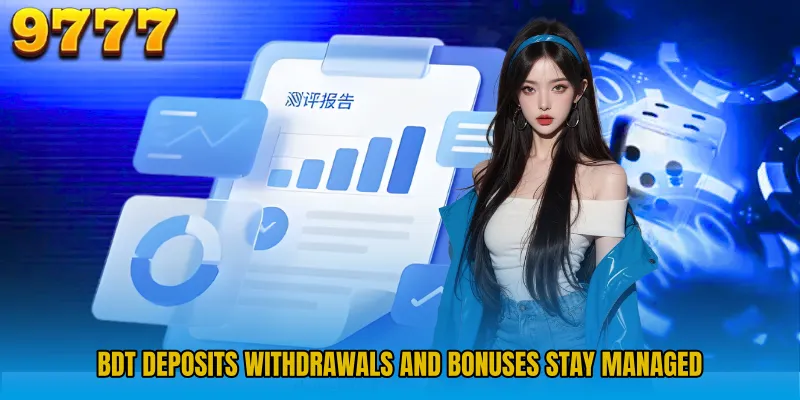 BDT deposits withdrawals and bonuses stay managed